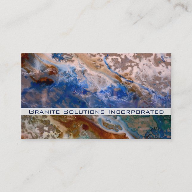 Abstract sandy beach pattern water foam pattern  business card (Front)
