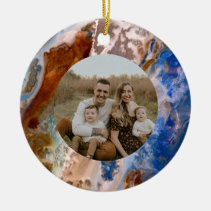 Abstract sandy beach pattern water foam pattern  ceramic tree decoration