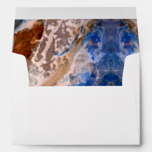 Abstract sandy beach pattern water foam pattern envelope