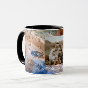 Abstract sandy beach pattern water foam pattern  mug