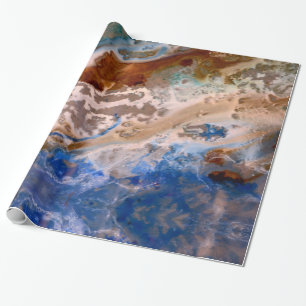 Abstract sandy beach pattern water foam pattern  wrapping paper