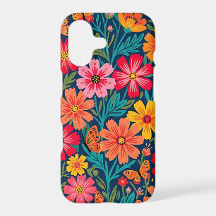 Abstract Scandi Folk Butterflies iPhone Cases