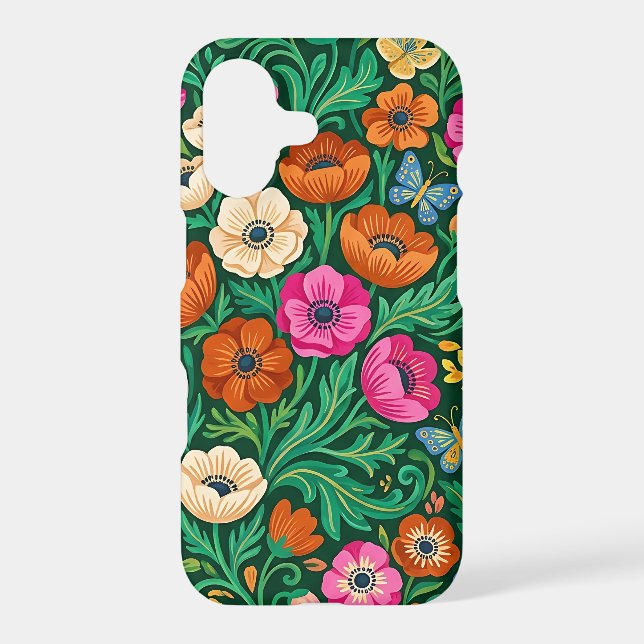 Abstract Scandinavian Anemones iPhone Cases (Back)
