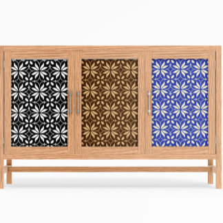 Abstract Scandinavian Geometric Floral Pattern Tissue Paper