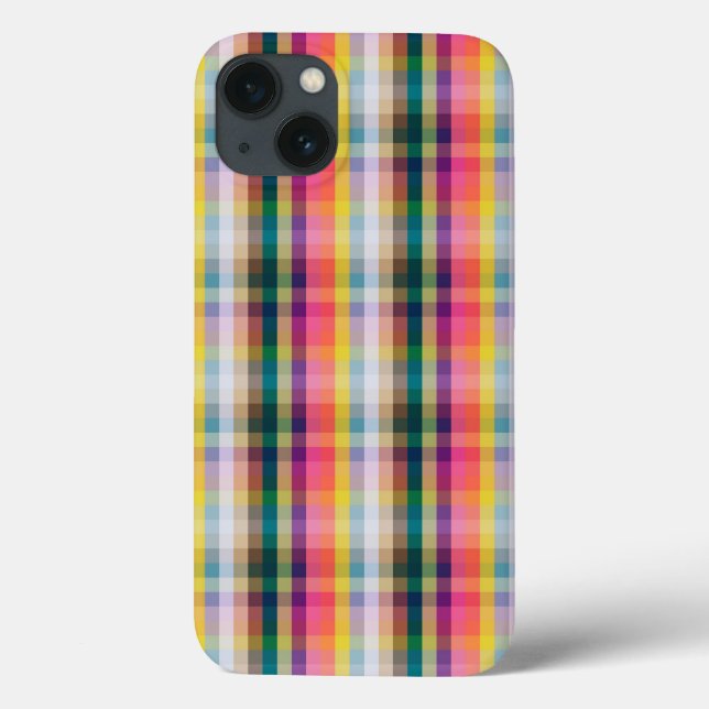 Abstract Scottish Plaid Case-Mate iPhone Case (Back)