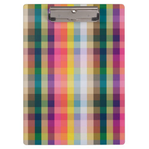 Abstract Scottish Plaid Clipboard