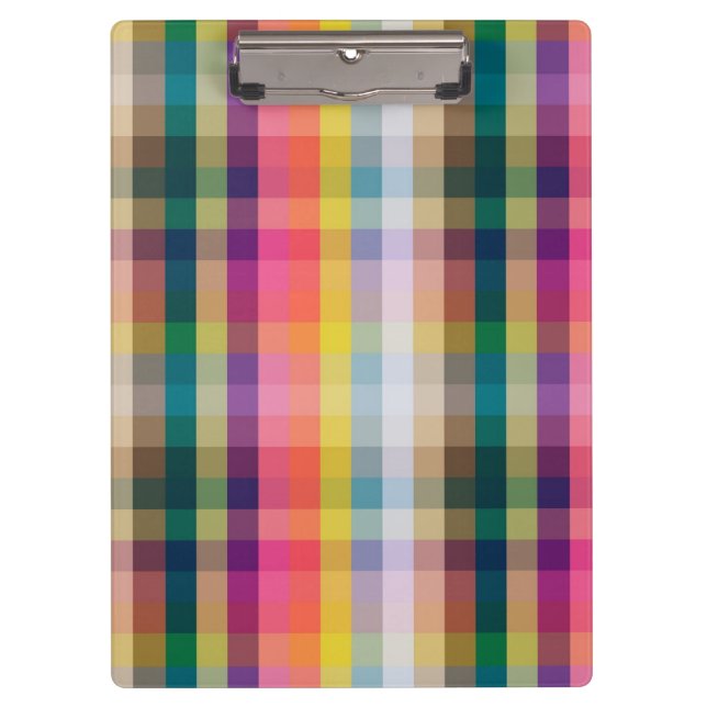 Abstract Scottish Plaid Clipboard (Front)