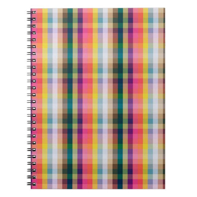 Abstract Scottish Plaid Notebook (Front)