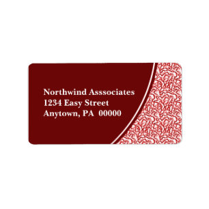 Abstract Scribbles Address Label