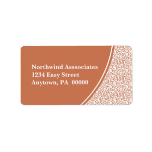 Abstract Scribbles Address Label