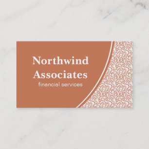 Abstract Scribbles Business Card, Orange Card