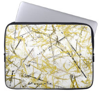 Abstract Scribbles - Mustard and Brown