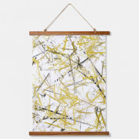 Abstract Scribbles - Mustard Brown