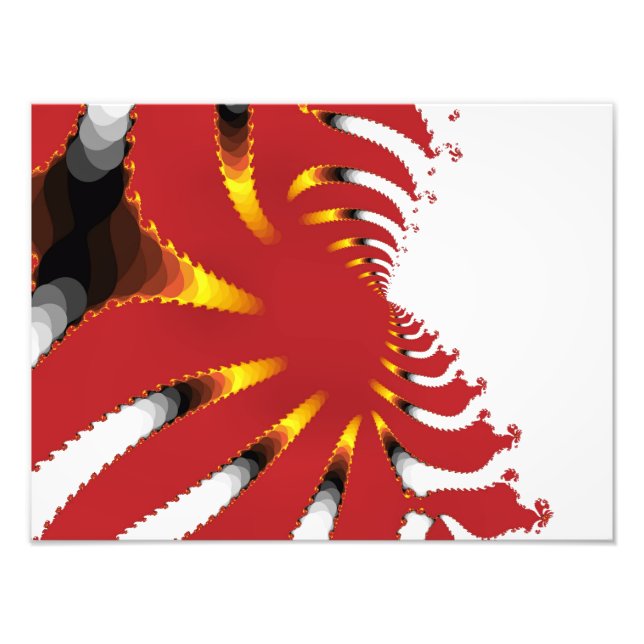 ABSTRACT SEA ANEMONE PHOTO PRINT (Front)