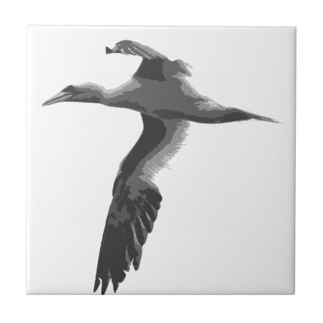 Abstract Sea Birds Tile (Front)
