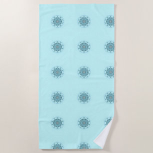 abstract seafoam beach towel