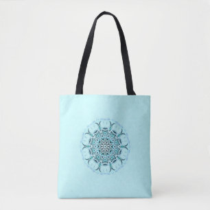 Abstract seafoam single design tote bag