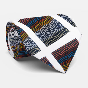 Abstract Seafront Painting by Alfred Fox Tie