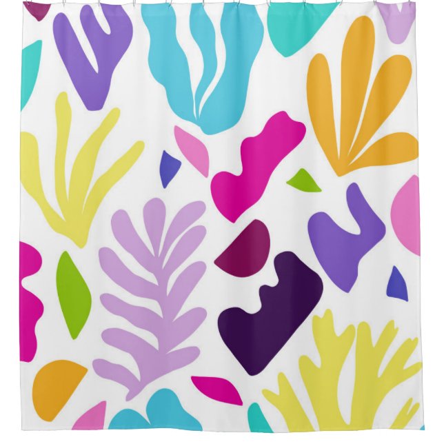 Abstract Seagrass and Shapes #2 #decor #art Shower Curtain (Front)