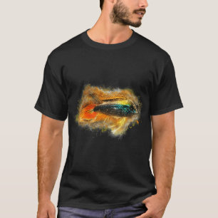 Abstract Seahorse Design T-Shirt