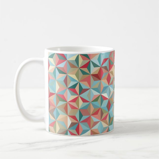 Abstract seamless background consisting of pastel  coffee mug (Left)