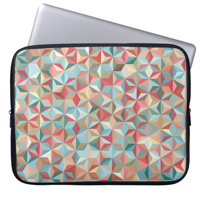 Abstract seamless background consisting of pastel  laptop sleeve (Front)