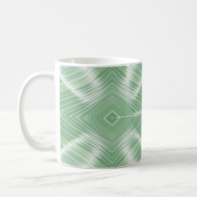 Abstract seamless background. Many wavy lines crea Coffee Mug (Left)