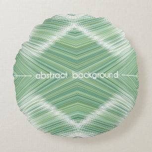 Abstract seamless background. Many wavy lines crea Round Cushion