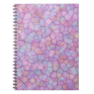 Abstract seamless background of colourful spots li notebook