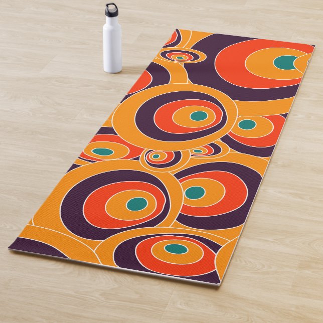 Abstract Seamless Colourful Ovals Yoga Mat – Moder (In Situ)
