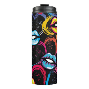 Abstract seamless fashion pattern. beauty style wa thermal tumbler