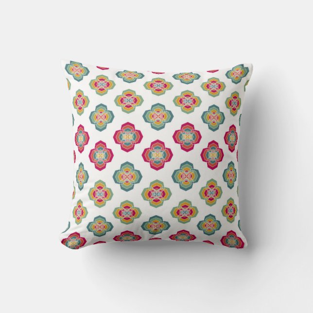 Abstract Seamless Floral Background, surface textu Cushion (Front)