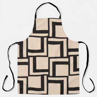 Abstract seamless geometric pattern apron