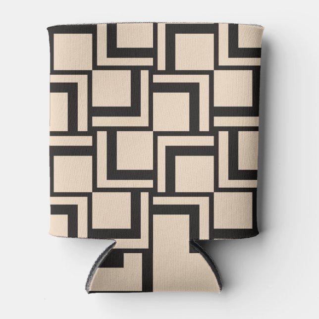 Abstract seamless geometric pattern can cooler (Front)