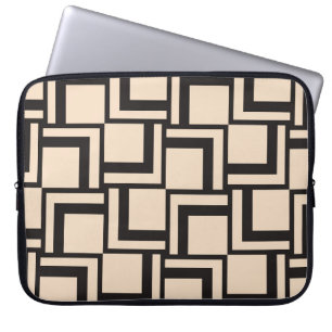 Abstract seamless geometric pattern laptop sleeve