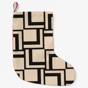 Abstract seamless geometric pattern small christmas stocking