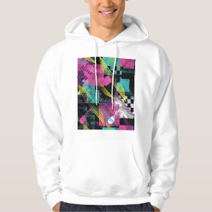 Abstract seamless, girls boys fashion, colourful. hoodie