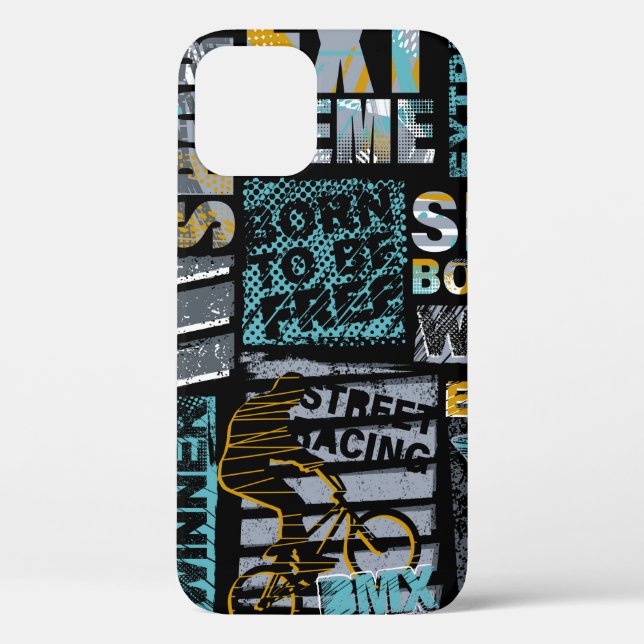 Abstract seamless grunge pattern. Urban style mode Case-Mate iPhone Case (Back)