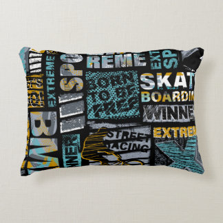 Abstract seamless grunge pattern. Urban style mode Decorative Cushion