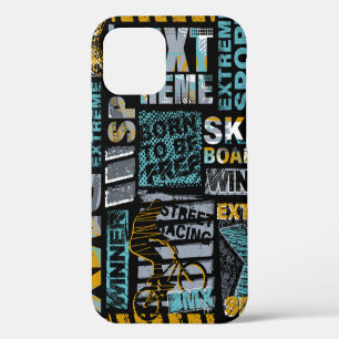 Abstract seamless grunge pattern. Urban style mode iPhone 12 Case