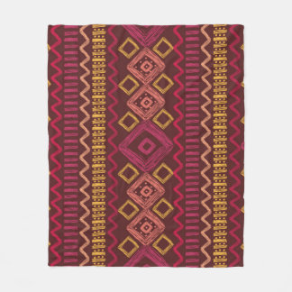 Abstract seamless hand drawn ethnic pattern. fleece blanket