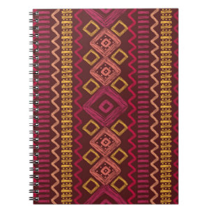 Abstract seamless hand drawn ethnic pattern. notebook