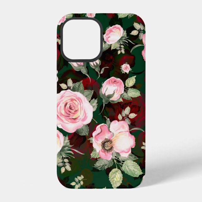 Abstract seamless lovely pattern drawn blooming ro iPhone case (Back)