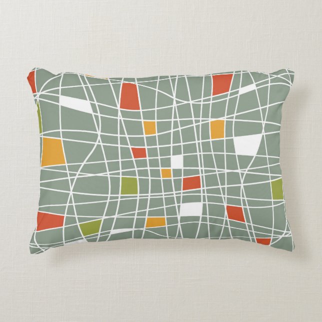 Abstract Seamless: Modern Pattern Design. Decorative Cushion (Front)