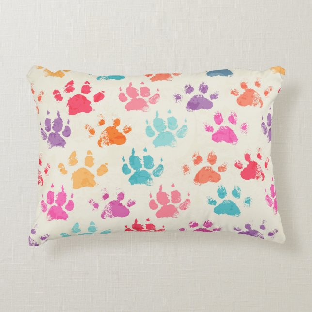 Abstract seamless pattern - bright colourful ink p decorative cushion (Front)