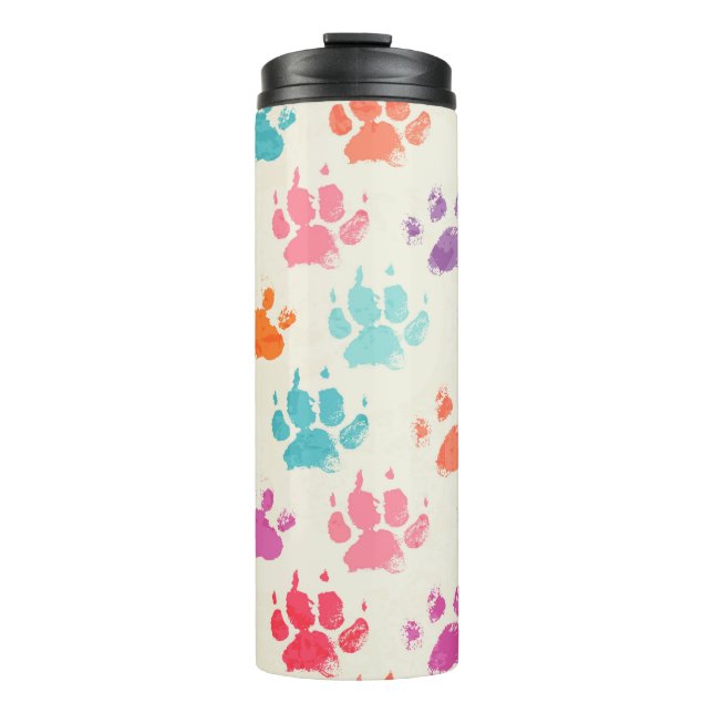 Abstract seamless pattern - bright colourful ink p thermal tumbler (Front)