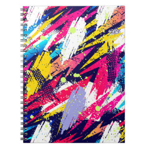 Abstract seamless pattern. Creative background wit Notebook