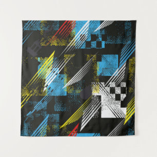 Abstract seamless pattern. Creative vintage backgr Tapestry