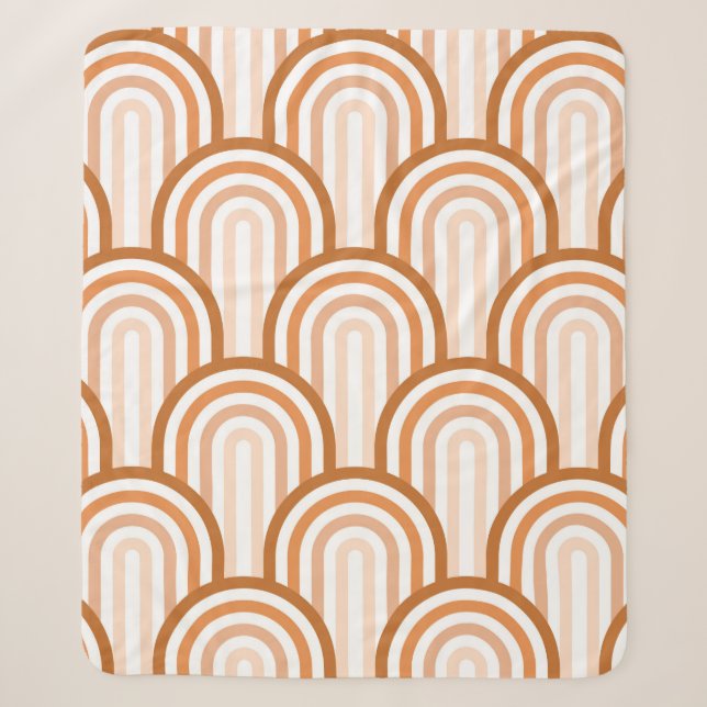 Abstract seamless pattern. Geometric background. L Sherpa Blanket (Front)