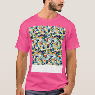 Abstract Seamless Pattern Geometric Lines Shapes G T-Shirt